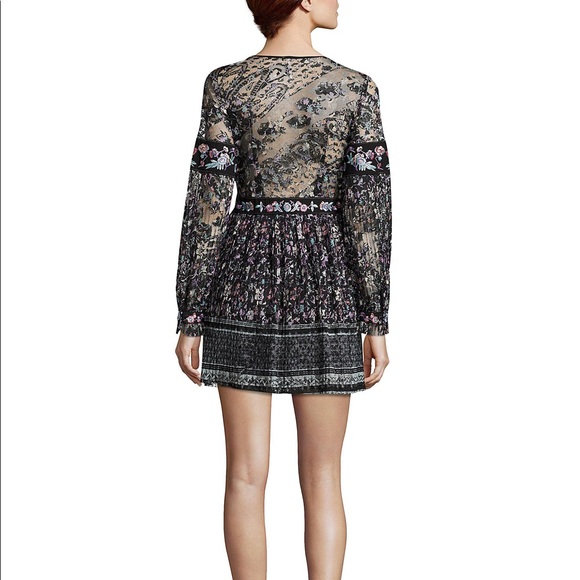 Free People Cherry Blossom Embroidered Mini Dress - Picture 4 of 14